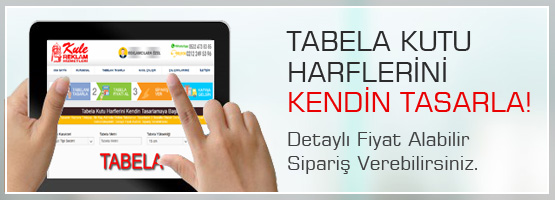 Kutu Harf Tabela Tasarla Online